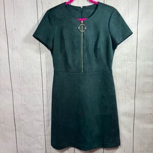 green emerald velvet dress Calvin Klein Women's Dress Plus Sheath Faux Suede Green 16W at Amazon  Women's Clothing store